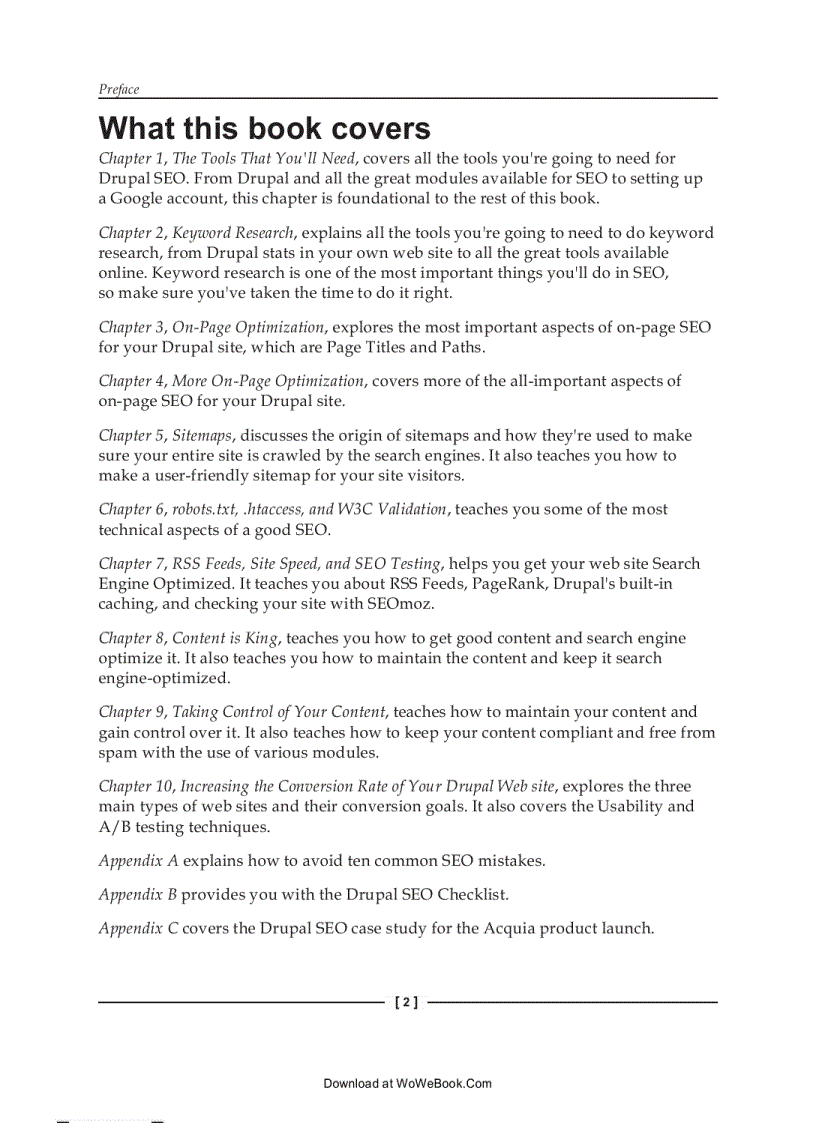 image for page Drupal 6 Search Engine Optimization 2009 Ben Finklea