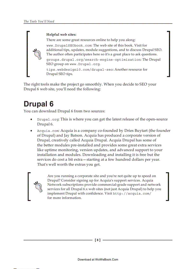 image for page Drupal 6 Search Engine Optimization 2009 Ben Finklea