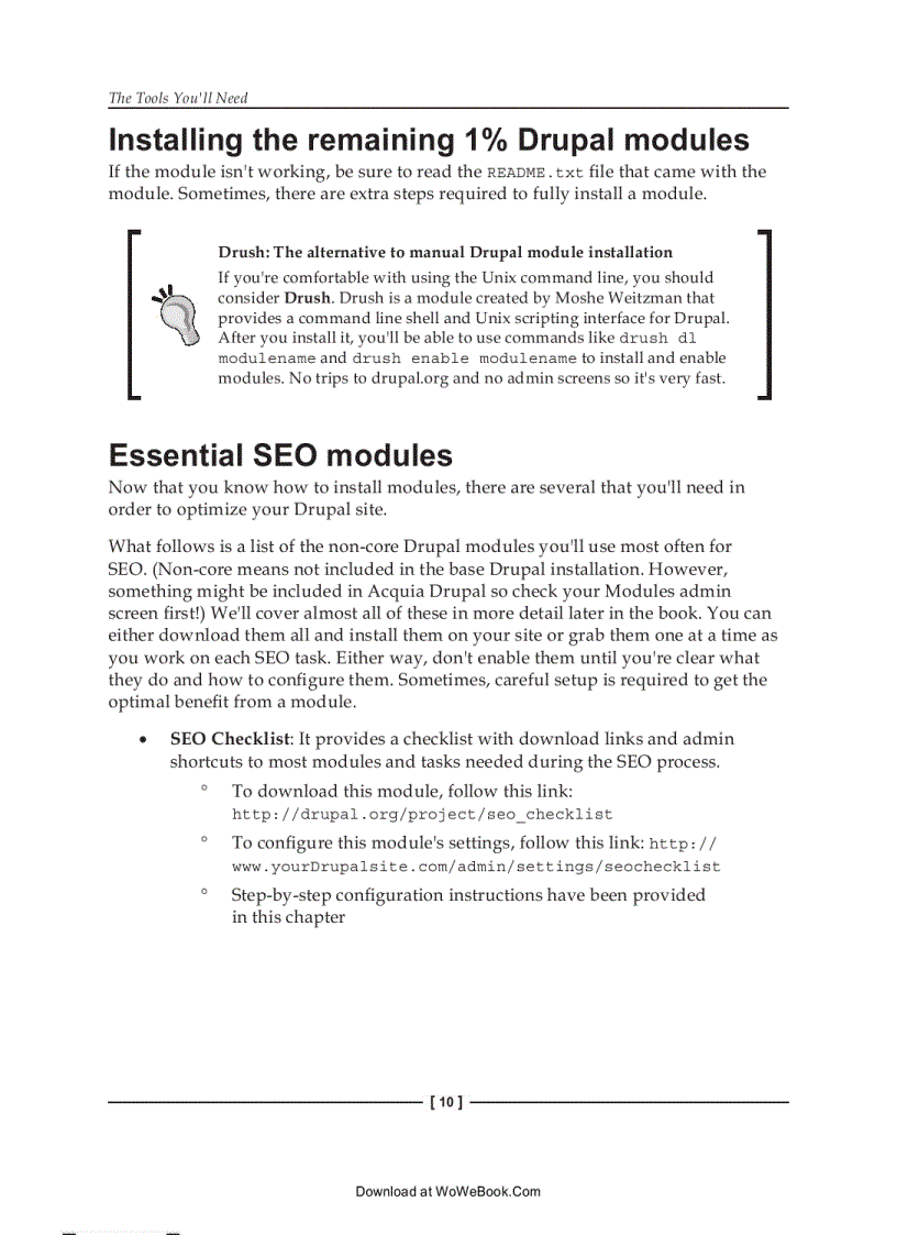 image for page Drupal 6 Search Engine Optimization 2009 Ben Finklea