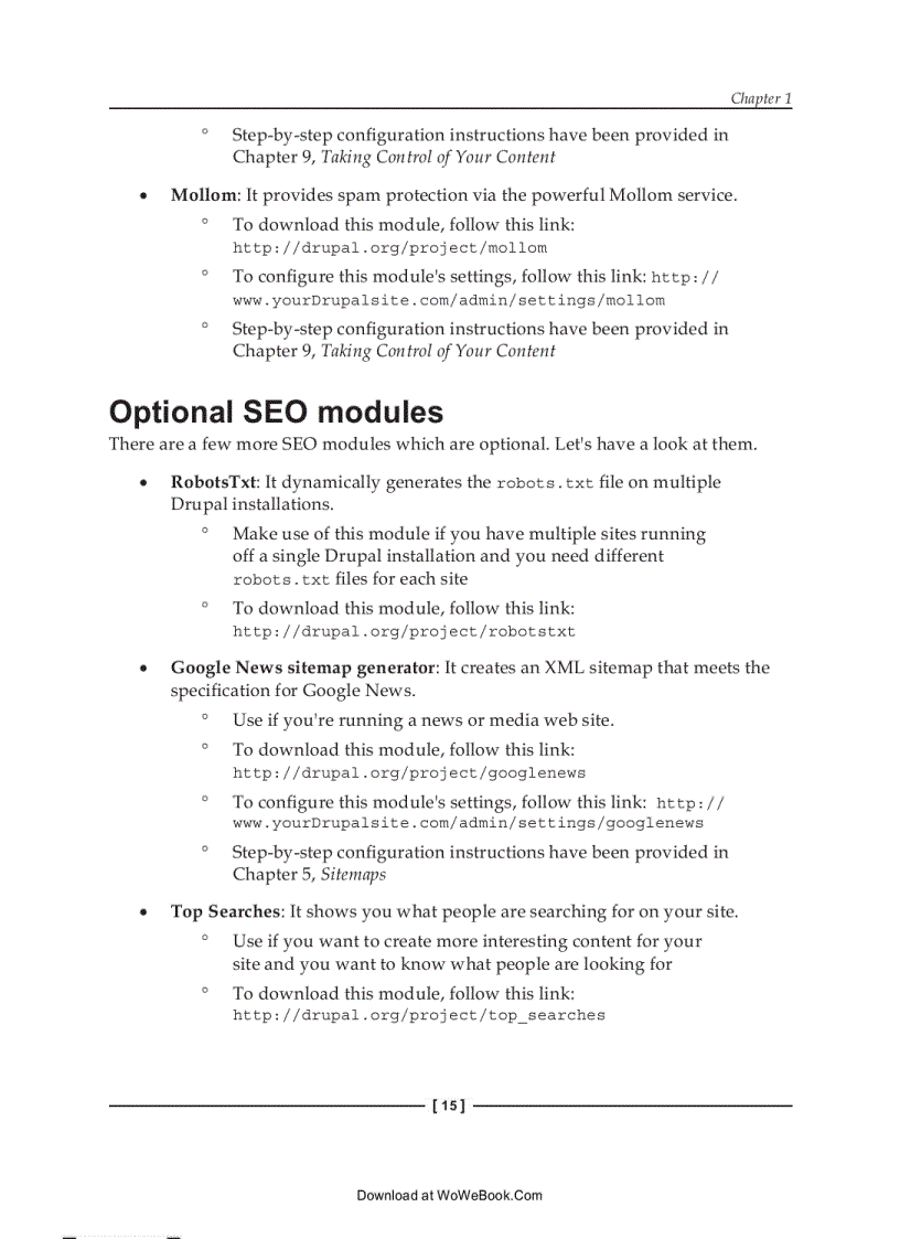 image for page Drupal 6 Search Engine Optimization 2009 Ben Finklea