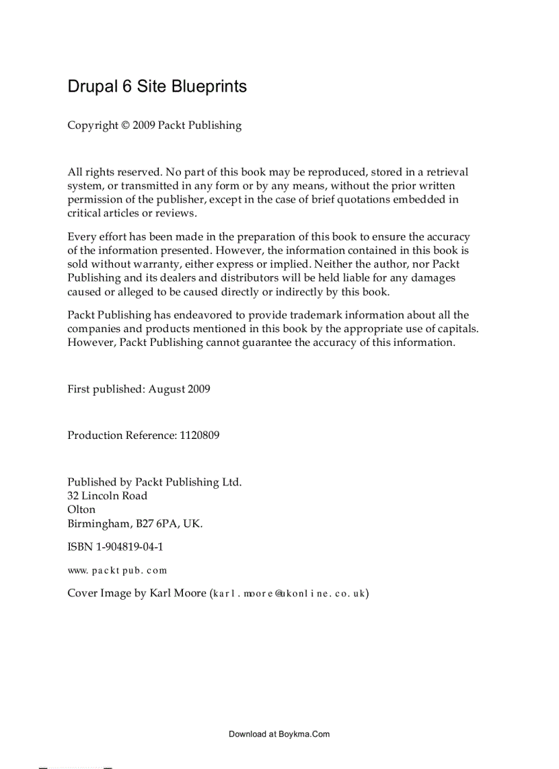 image for page Drupal 6 Site Blueprints Timi Ogunjobi