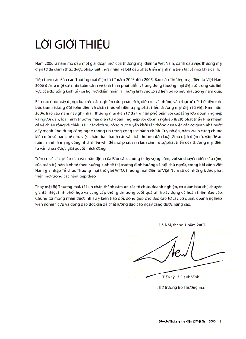 image for page Báo cáo TMDT Việt Nam 2006