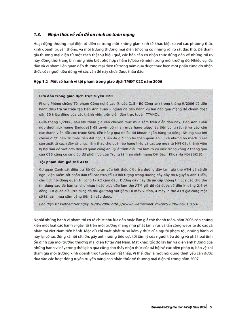 image for page Báo cáo TMDT Việt Nam 2006