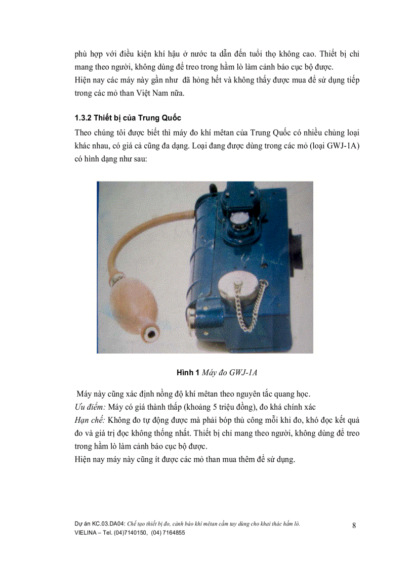 image for page Chế tạo thiết bị tự động đo và cảnh báo khí mêtan cầm tay dùng cho khai thác hầm lò