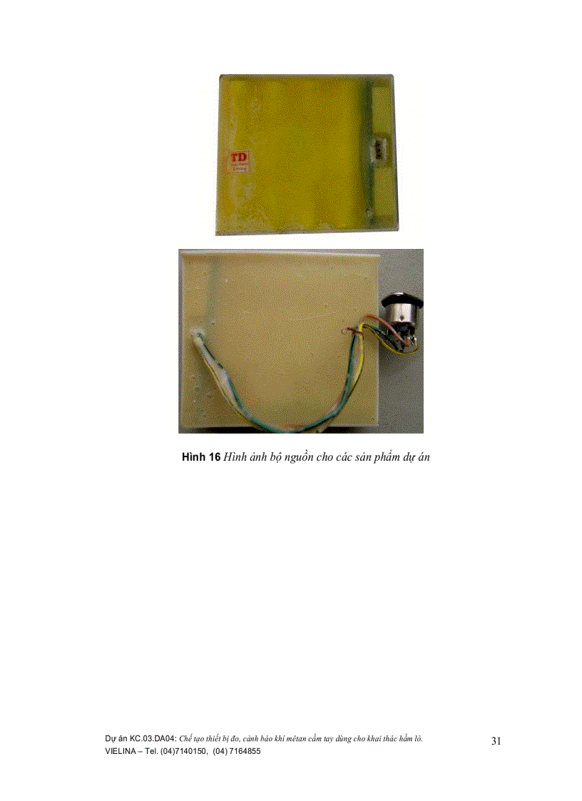 image for page Chế tạo thiết bị tự động đo và cảnh báo khí mêtan cầm tay dùng cho khai thác hầm lò