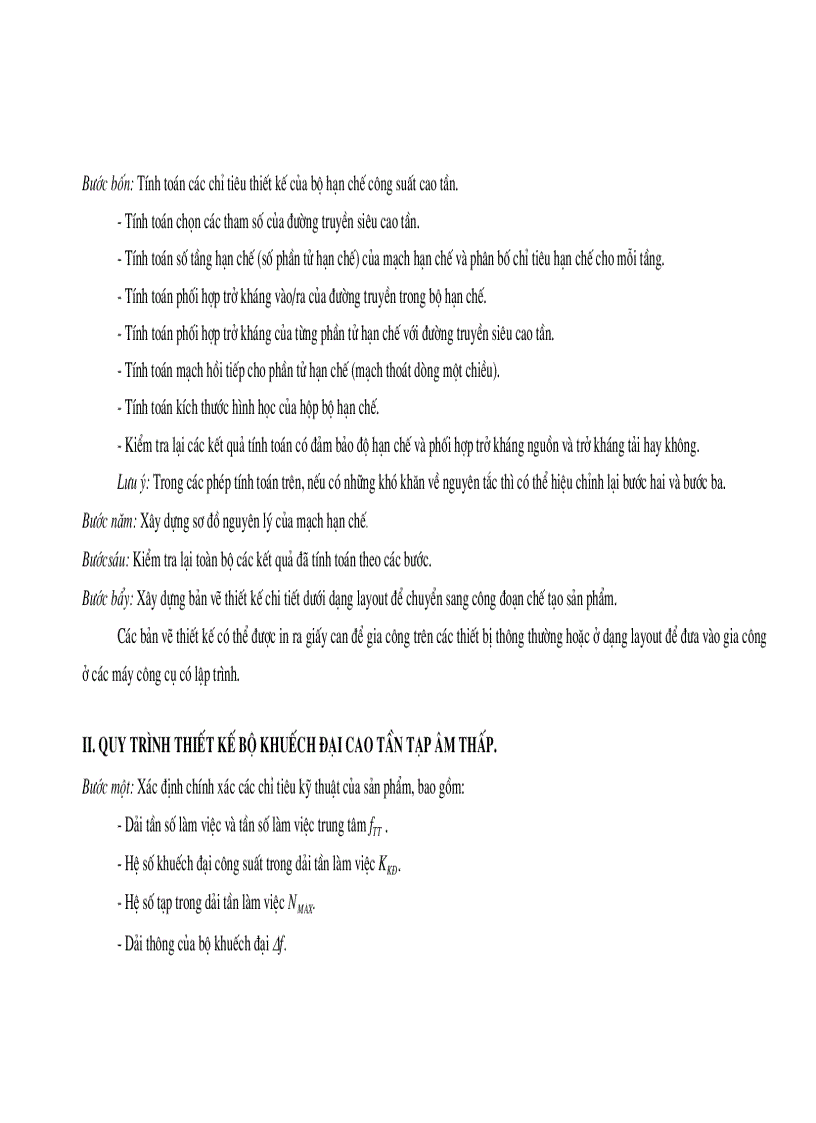 image for page Quy trình thiết kế chế tạo sản phẩm bộ khuếch đại siêu cao tần tạp âm thấp