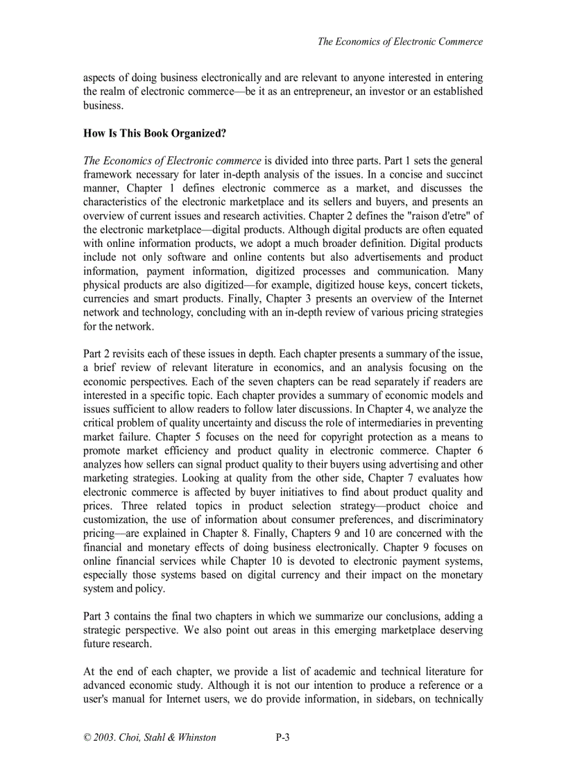 image for page The Economics of E Commerce