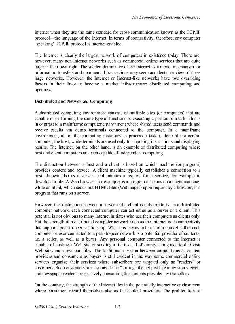 image for page The Economics of E Commerce