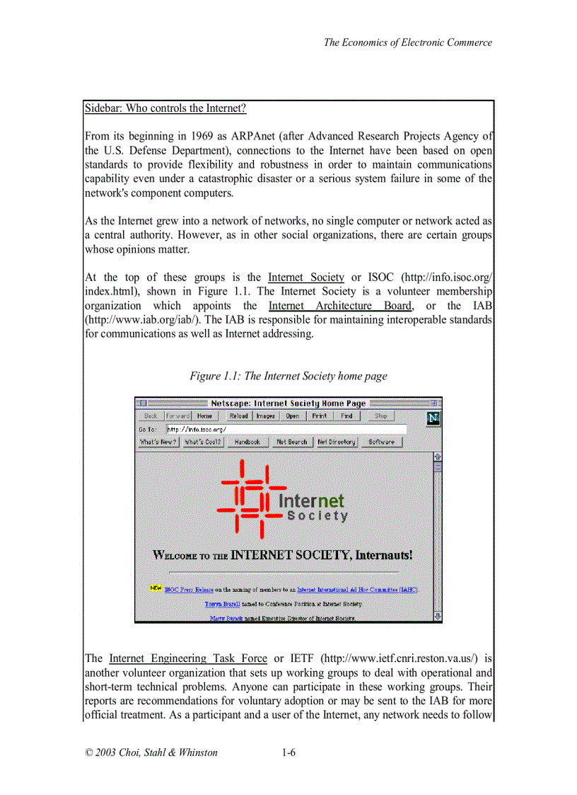 image for page The Economics of E Commerce