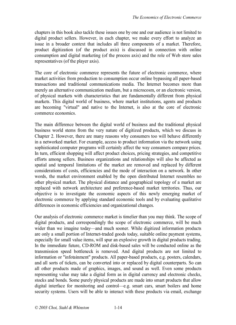 image for page The Economics of E Commerce