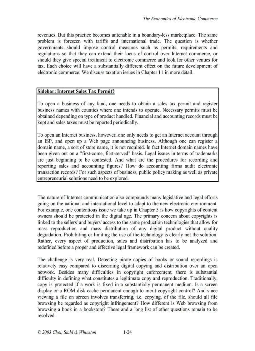 image for page The Economics of E Commerce