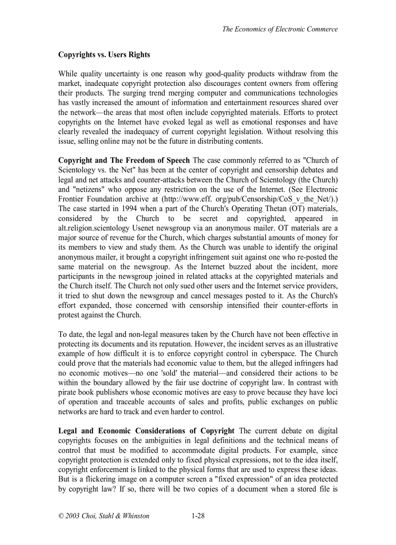 image for page The Economics of E Commerce