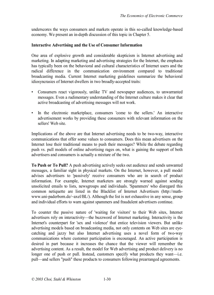 image for page The Economics of E Commerce