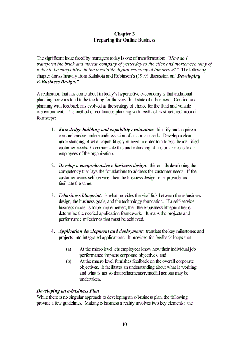 image for page A Primer on Developing An E Business Strategy