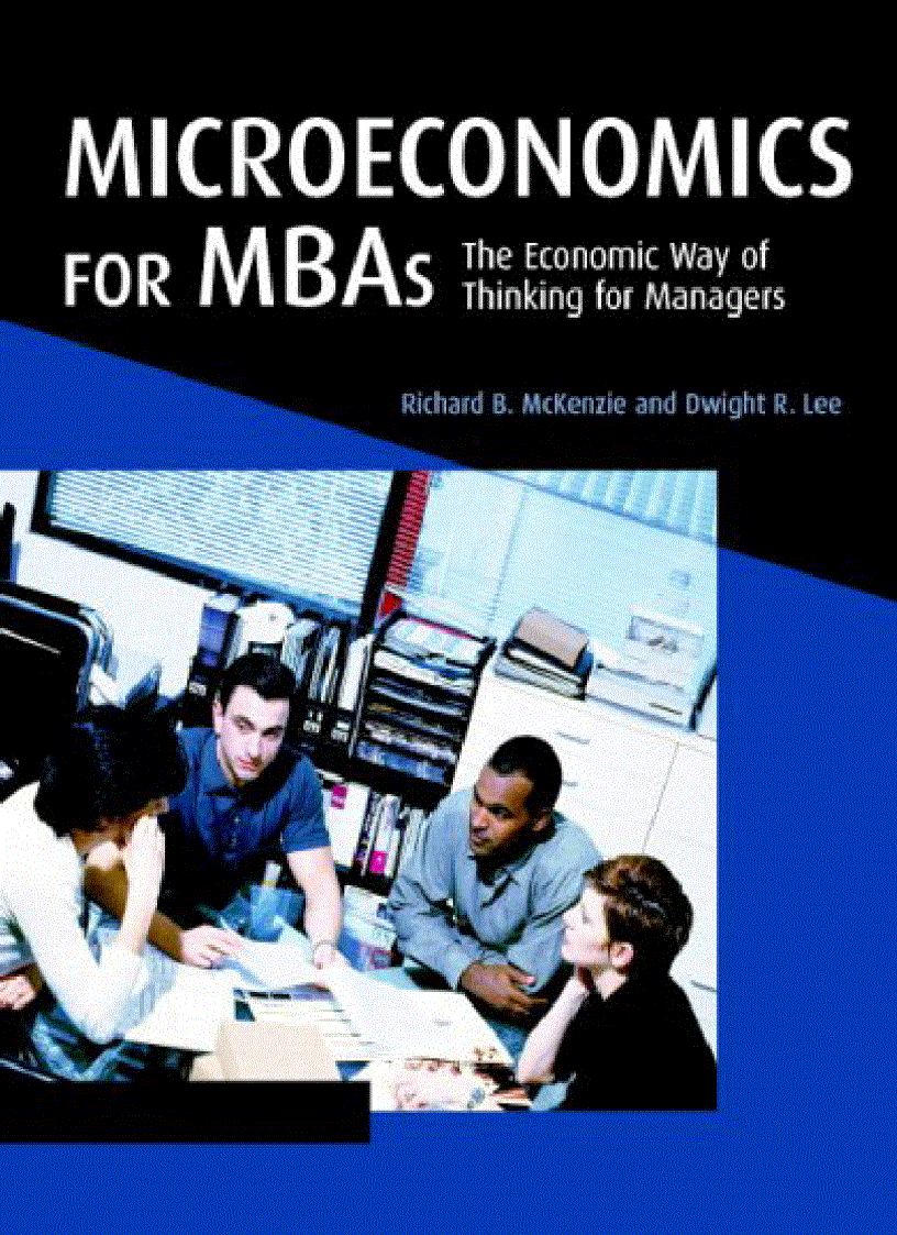 image for page Microeconomics for MBAs