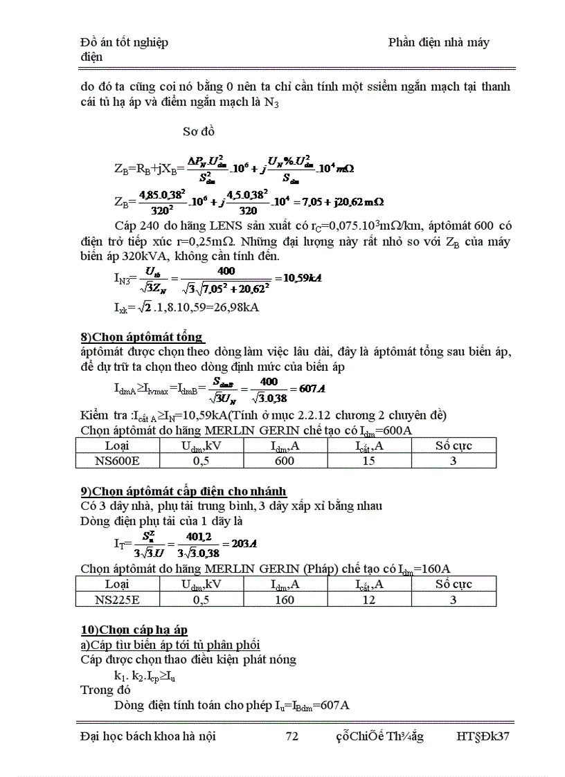 image for page Thiết kế nhà máy nhiệt điện ngưng hơi cho sẵn gồm 4 tổ máy công suất mỗi tổ máy là 50MW