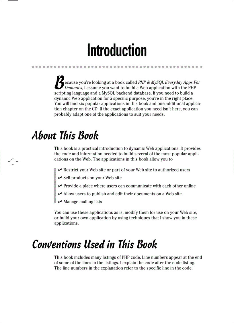 image for page PHP MySQL Everyday Apps For Dummies