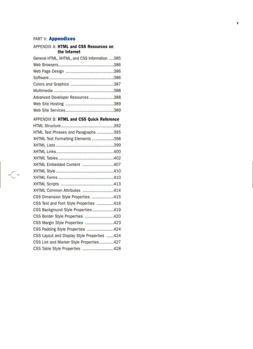 image for page Sams Teach yourself HTML and CSS in 24 hours 8th Ed