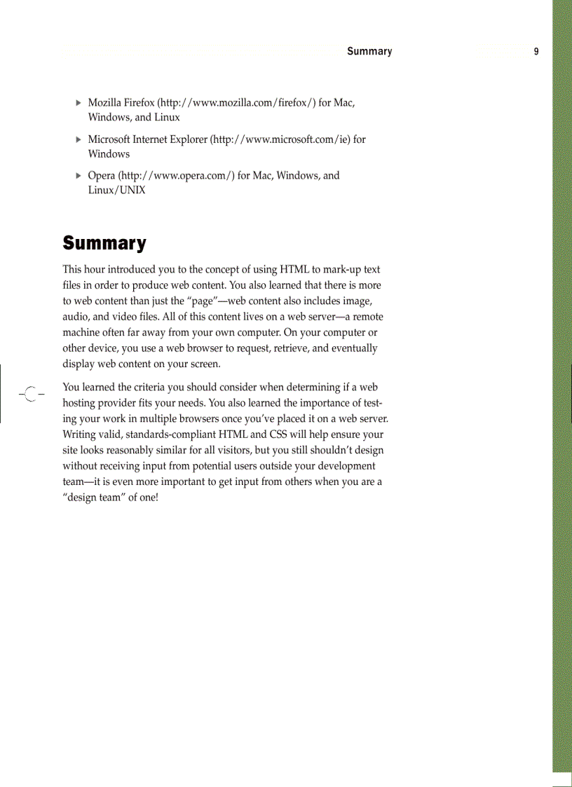 image for page Sams Teach yourself HTML and CSS in 24 hours 8th Ed