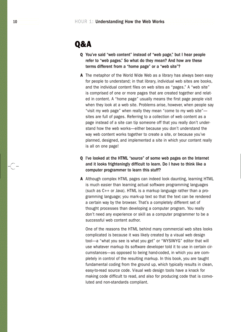 image for page Sams Teach yourself HTML and CSS in 24 hours 8th Ed