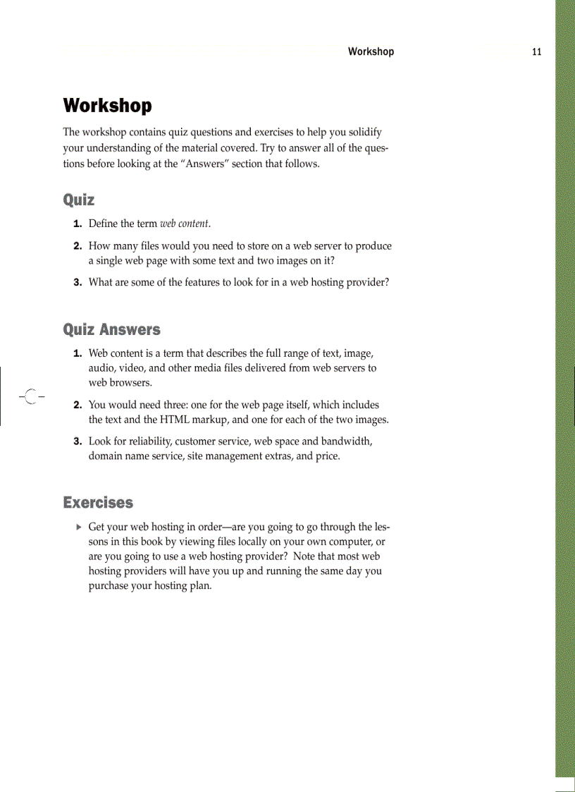 image for page Sams Teach yourself HTML and CSS in 24 hours 8th Ed