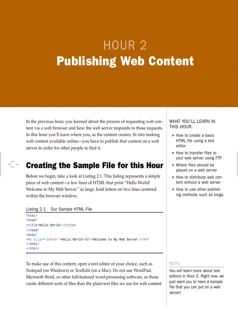 image for page Sams Teach yourself HTML and CSS in 24 hours 8th Ed