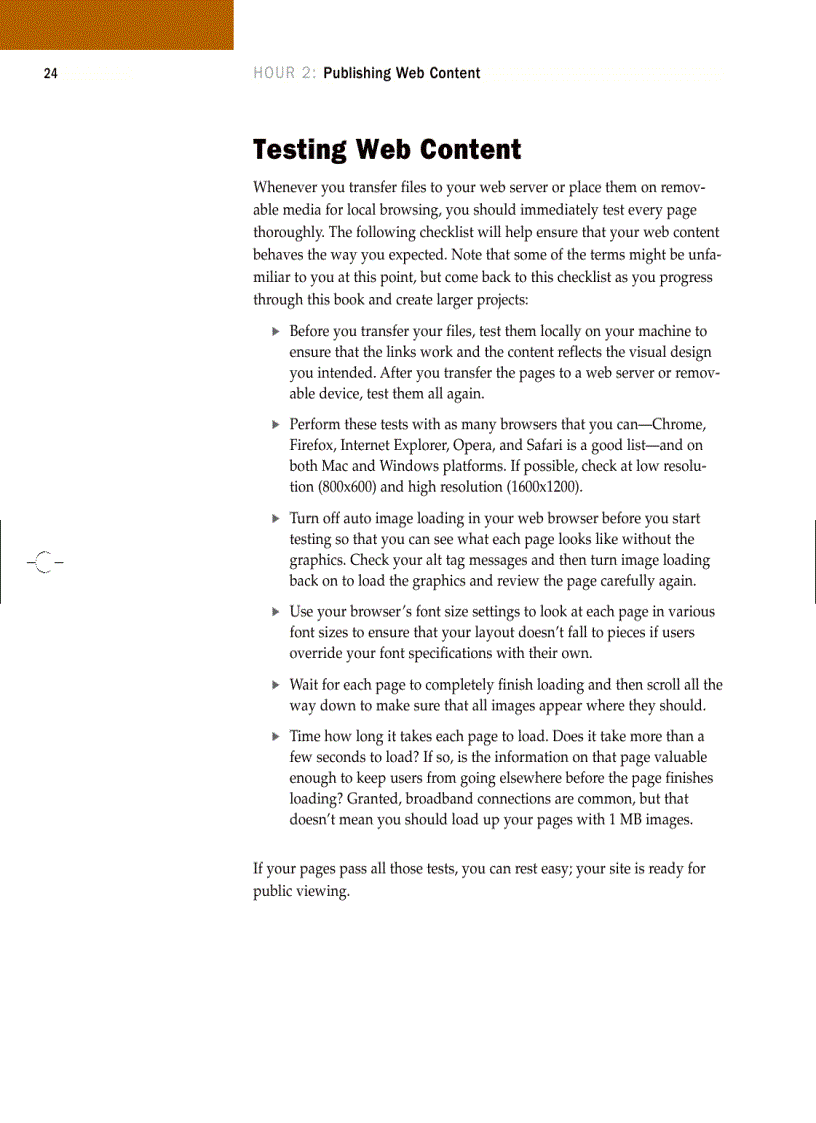 image for page Sams Teach yourself HTML and CSS in 24 hours 8th Ed