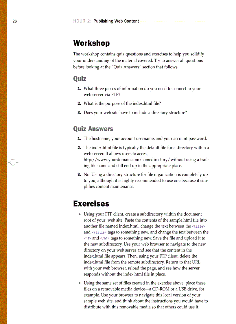 image for page Sams Teach yourself HTML and CSS in 24 hours 8th Ed