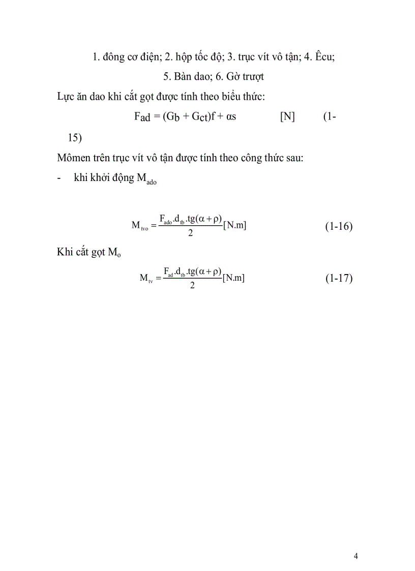 image for page Đồ án trang bị điện cho máy cắt kim loại chương 4