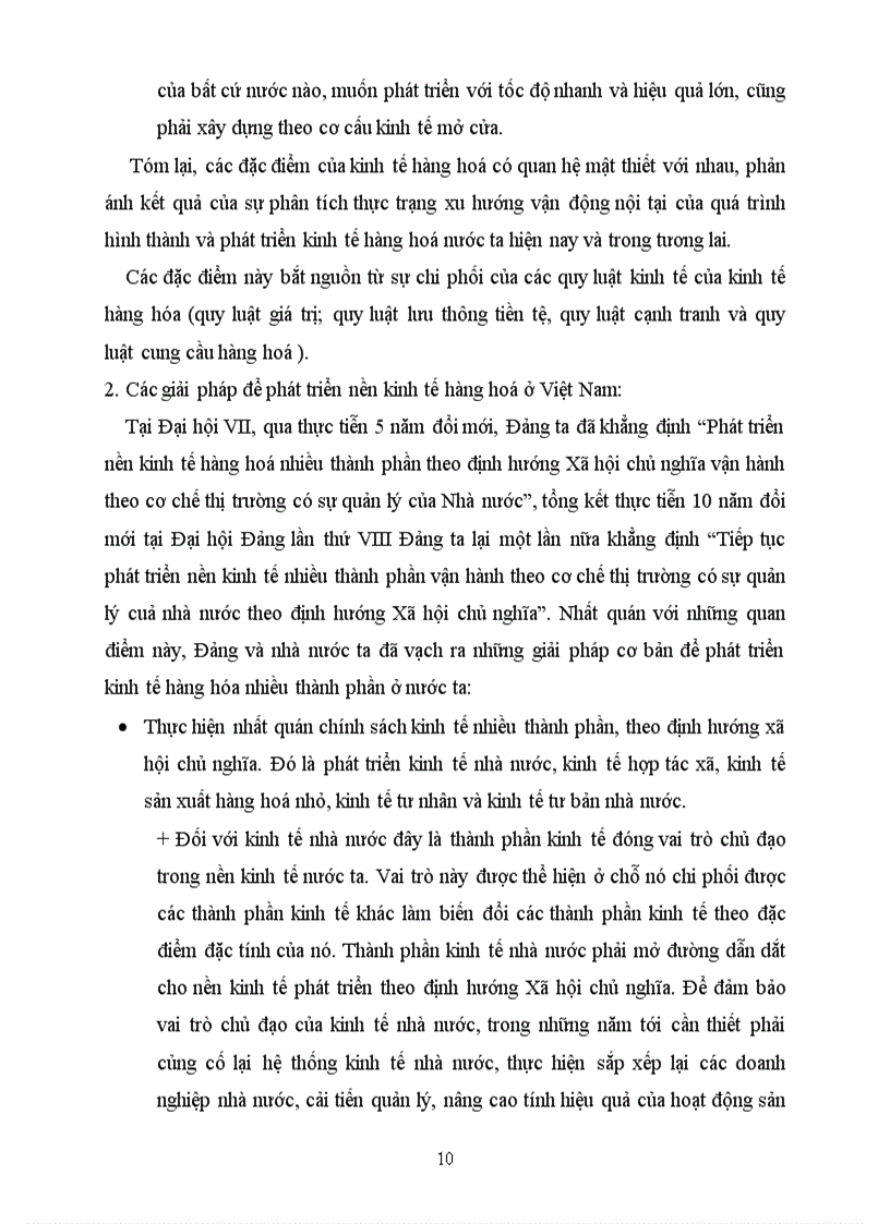 image for page Phân tích lí luận về kinh tế hàng hoá và vận dụng lí luận này vào nền kinh tế Việt Nam hiện nay