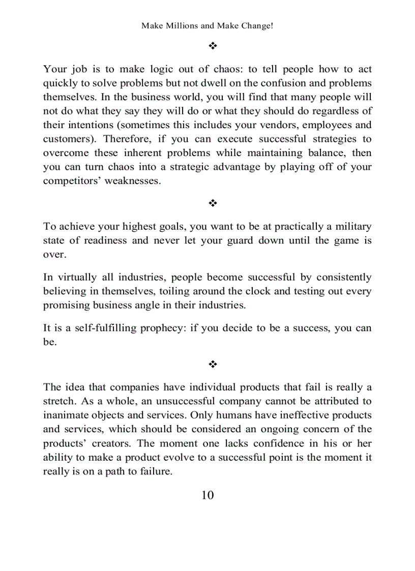 image for page Make Millions and Make Change