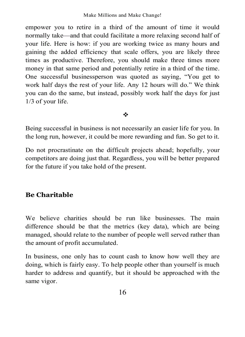 image for page Make Millions and Make Change