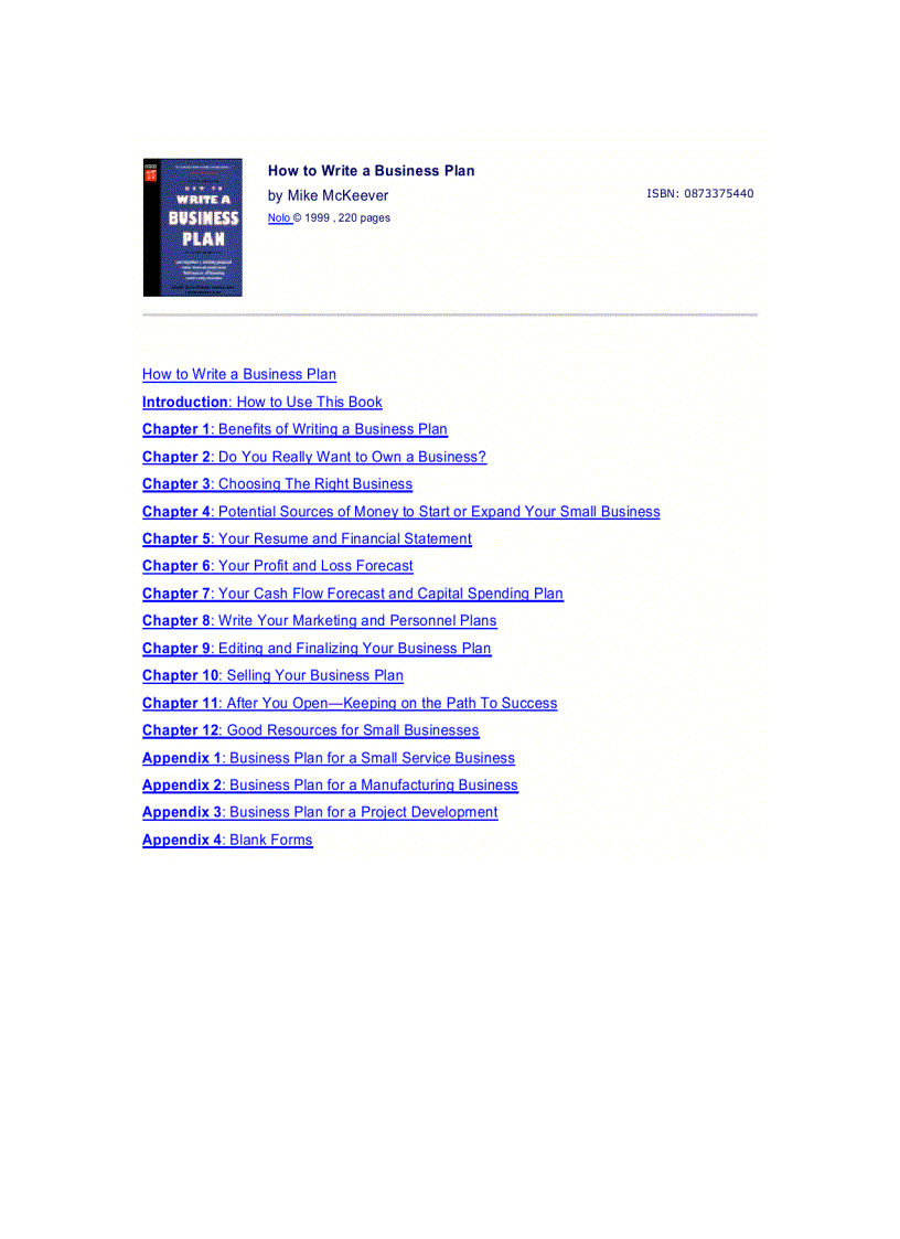 image for page How To Write a Business Plan