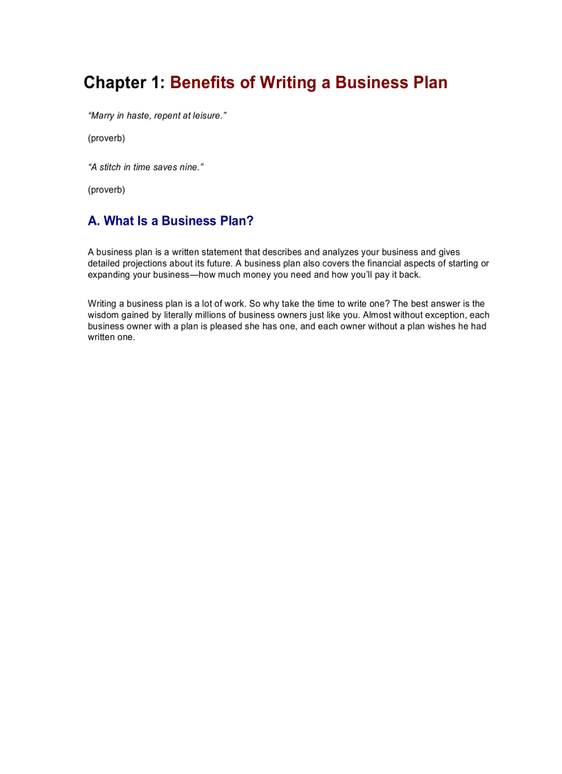 image for page How To Write a Business Plan