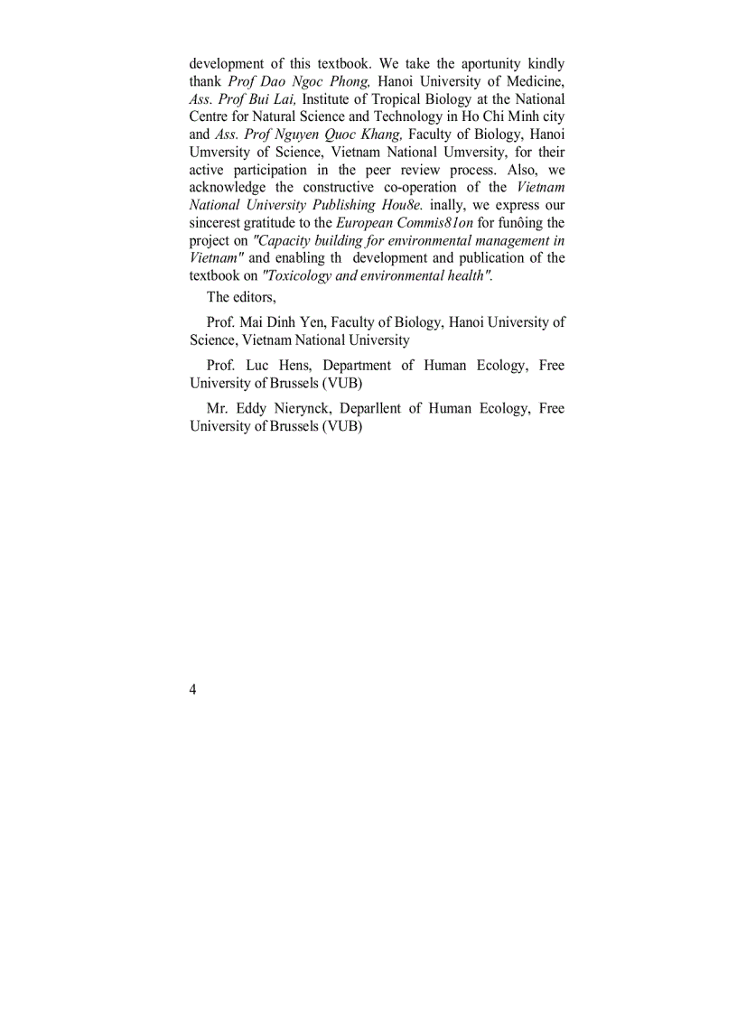 image for page Môi trường và độc chất