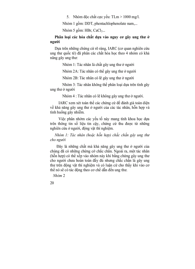 image for page Môi trường và độc chất