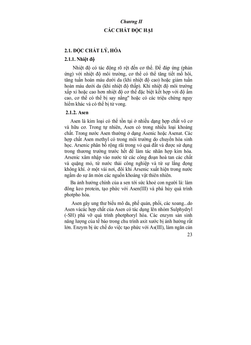 image for page Môi trường và độc chất