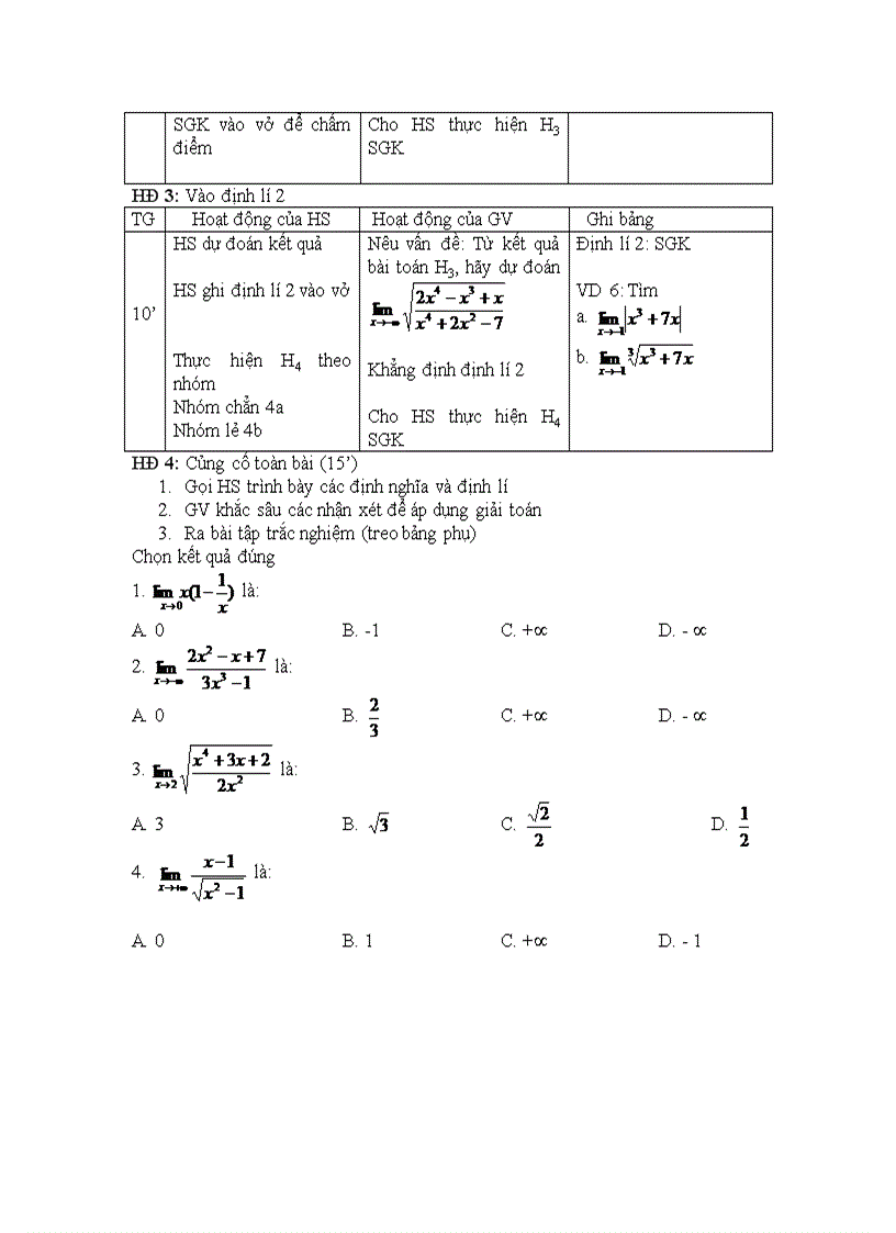image for page Chương IV Bài 2 Giới hạn hàm số