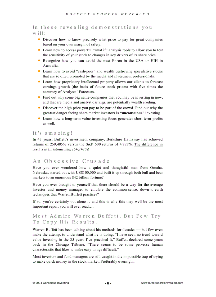 image for page Buffet Investment Tips