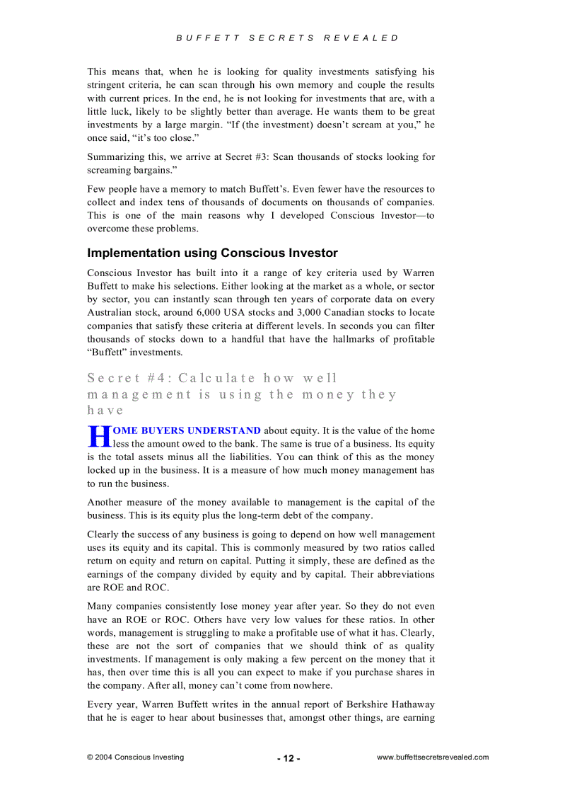 image for page Buffet Investment Tips