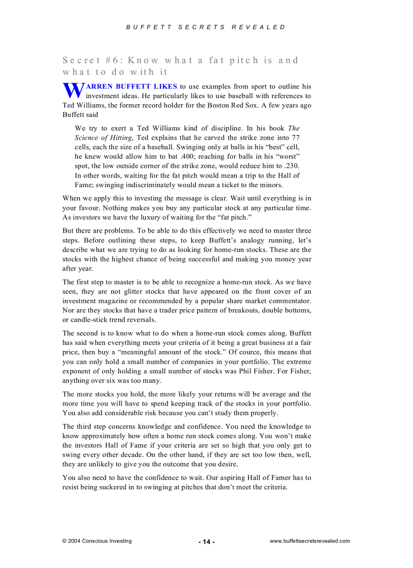 image for page Buffet Investment Tips