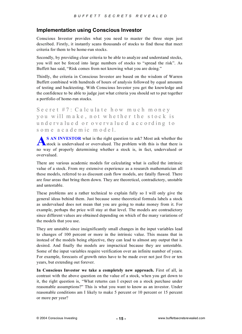 image for page Buffet Investment Tips