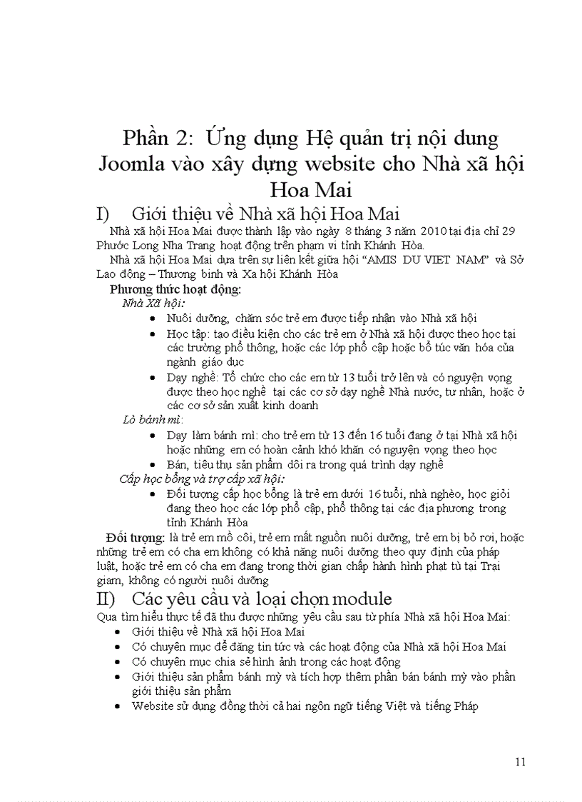 image for page Tìm hiệu hệ quản trị nội dung và áp dụng hệ quản trị nội dung để xây dựng website cho Nhà xã hội Hoa Mai