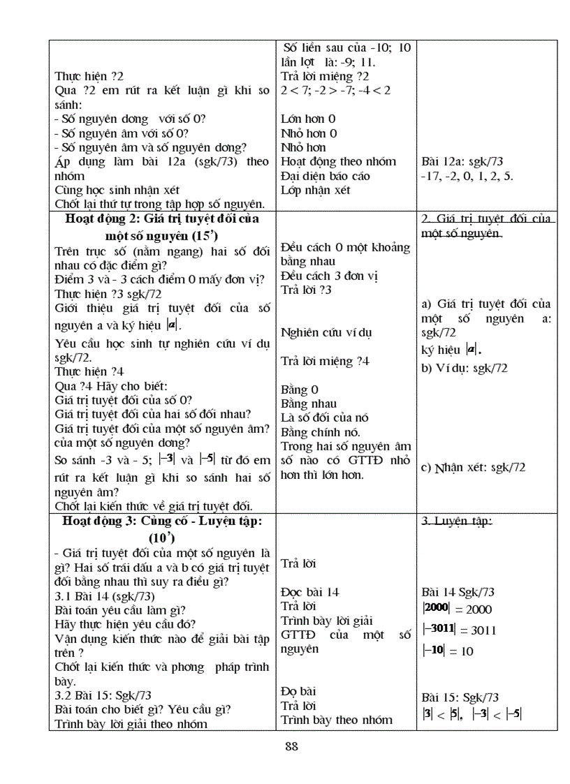 image for page Giáo án Số học 6 học kì I