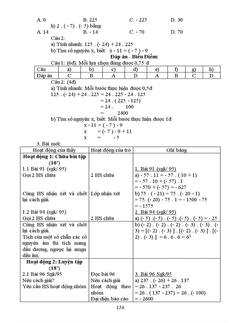 image for page Giáo án Số học 6 học kì I