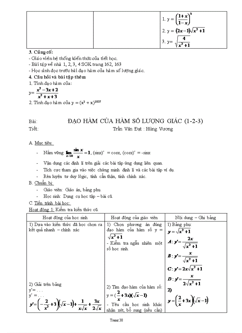 image for page Giáo án đại số 11 cơ bản