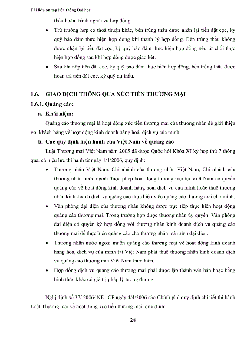 image for page Tài liệu ôn thi liên thông đại học Kỹ thuật nghiệp vụ ngoại thương