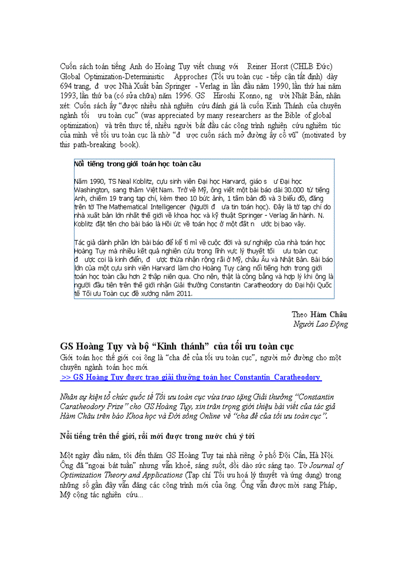 image for page Đôi nét về giáo sư Hoàng Tụy