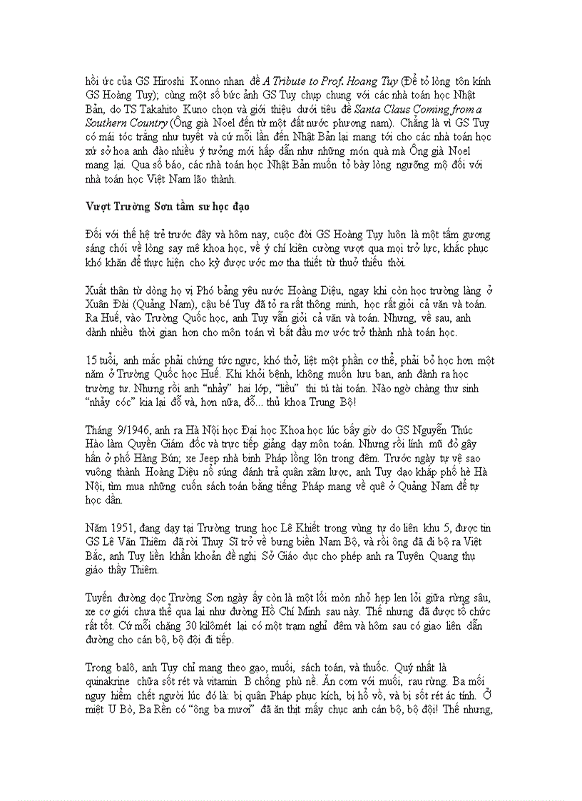 image for page Đôi nét về giáo sư Hoàng Tụy