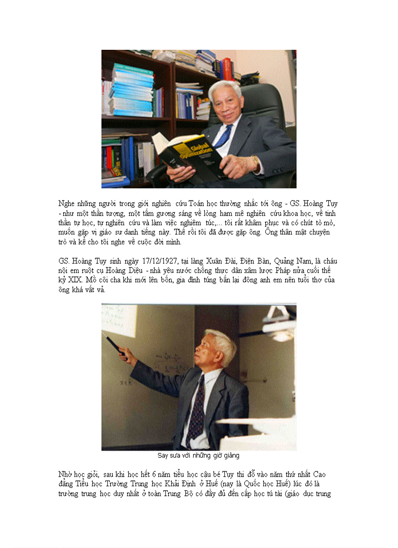 image for page Đôi nét về giáo sư Hoàng Tụy